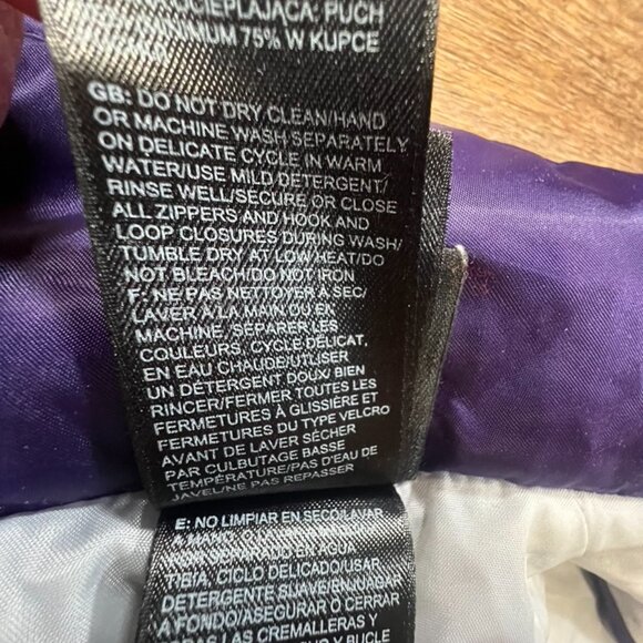 The North Face Women's Aconcagua 550 Fill Down Vest Sz XS Purple Warm Puffer - Picture 11 of 13